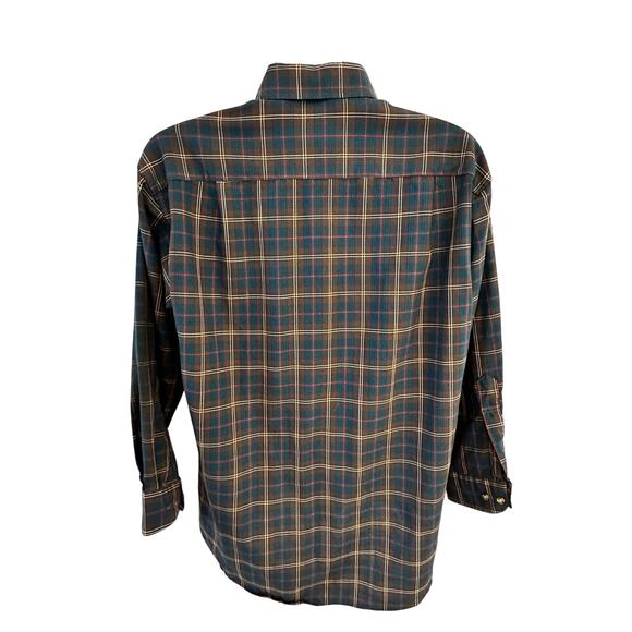 SIR PENDLETON 100% Worsted Wool Button Down Chisholm Tartan Shirt-Men's Large - Picture 4 of 11